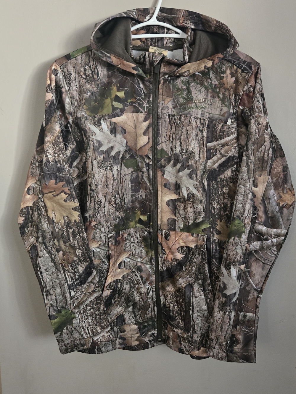 Redhead Kids Camo Hooded Zip-Up Sweatshirt in Brown Green Tan Realtree Xl